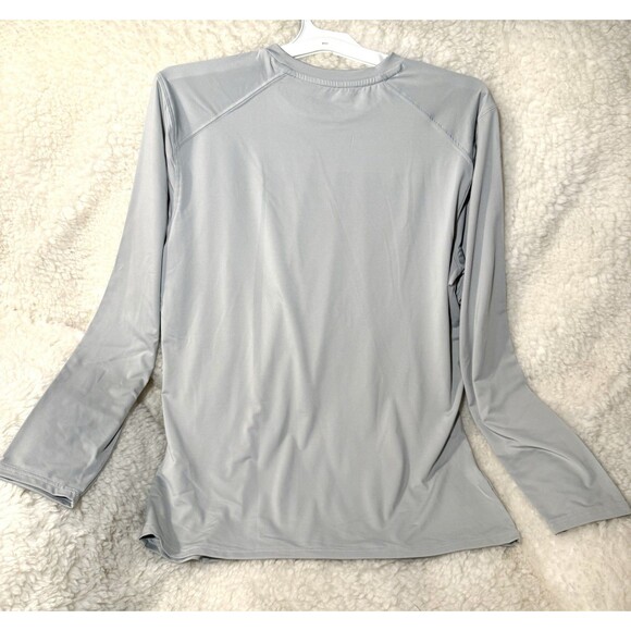 Margaritaville UPF 50 Water Resistant Moisture Wicking Long Sleeve Shirt Gray L - Picture 4 of 4